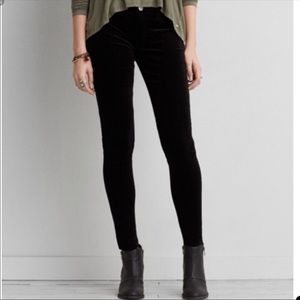 American Eagle Velvet super stretch jeggings